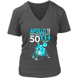 Apollo 11 First Man on the Moon Landing 50th Year T-Shirt - Womens Plus Size Up To 4X