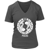 Pisces Zodiac Sign T-Shirt - February & March Birthday Shirt - Womens Plus Size Up To 4X