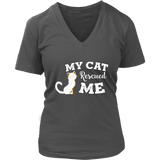 Rescue Cat T-Shirt - Cat Lovers Tshirt - Save Animals Tee - Cute Kitty - Womens Plus Size Up To 4X