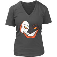 Creepy Jack O'lantern T-Shirt - Spooky Smile Tshirt - Womens Plus Size up to 4X