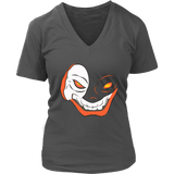 Creepy Jack O'lantern T-Shirt - Spooky Smile Tshirt - Womens Plus Size up to 4X