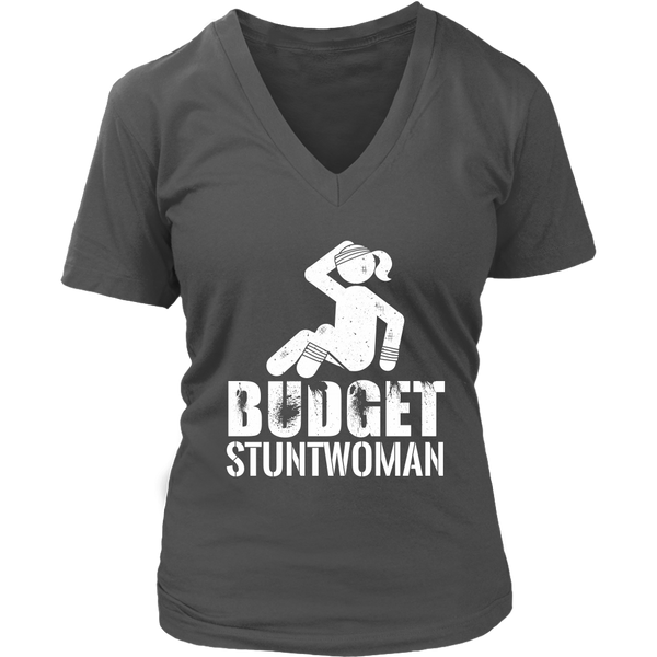 Budget Stuntwoman T-Shirt - Broken Bones Tshirt - Recovery Tee - Womens Plus Size Up To 4X