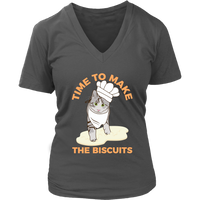 Cute Cat Kneeding Biscuits Tshirt - Kitty Lover T-Shirt - Womens Plus Size Up To 4X