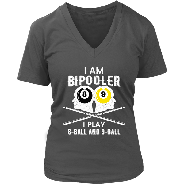 Bipolar Bipooler Pool Player Tshirt - Pool Billiards Tee - Womens Plus Size Up To 4X