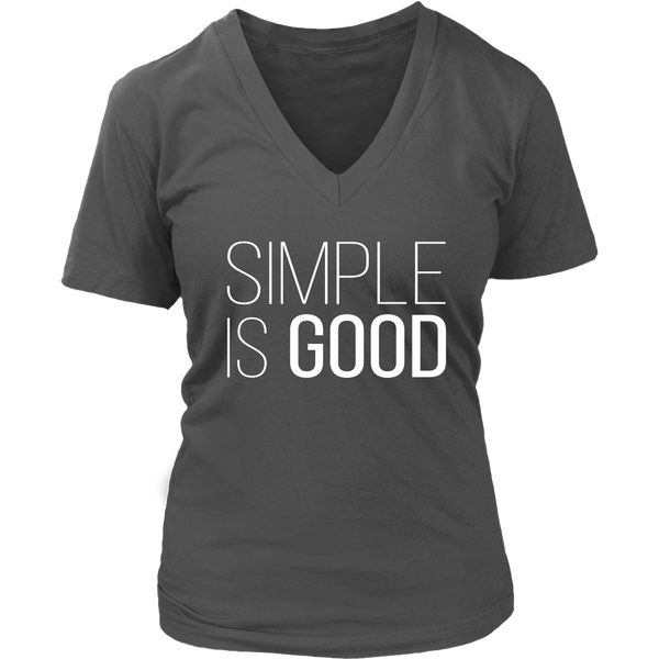 Simple Good - Motivation T-Shirt - Positive Tshirt - Novelty - Womens Plus Size Up To 4X