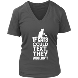 If Cats Could Text Tshirt - Moody Grumpy Annoyed Cats - Womens Plus Size Up To 4X