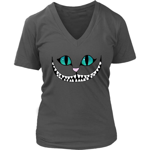 Halloween Cheshire Cat Tshirt - Alice in Wonderland - Womens Plus Size up to 4X