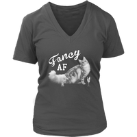 Fancy AF T-Shirt - Kitty Tshirt - Cat Lover Tee Shirt - Womens Plus Size up to 4X