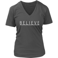 Believe T-Shirt - Positive Tshirt - Have Faith Tee Shirt -  Womens Plus Size Up To 4X