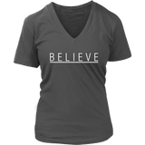 Believe T-Shirt - Positive Tshirt - Have Faith Tee Shirt -  Womens Plus Size Up To 4X