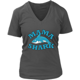 Womens Mama Shark T-Shirt - Cute Shark Mommy T - Mother's Day Tee - Womens Plus Size Up To 4X