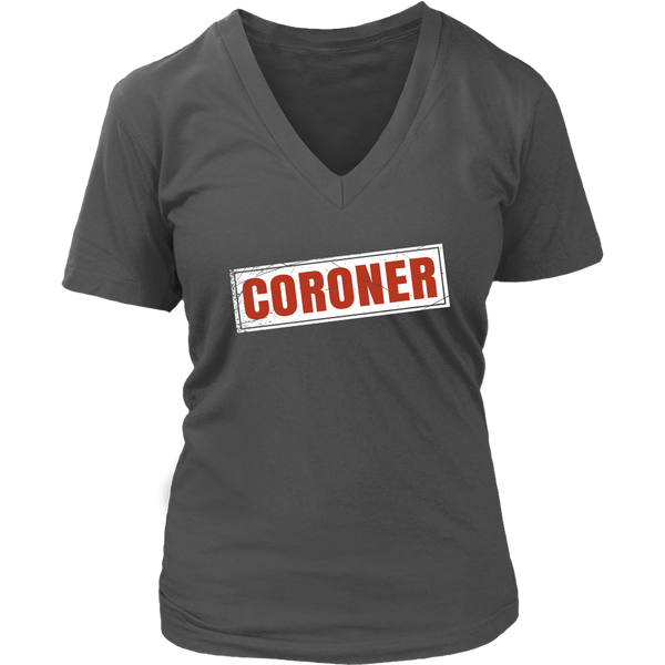 Coroner T-Shirt - Funny Halloween Costume Tee Shirt - Womens Plus Size up to 4X