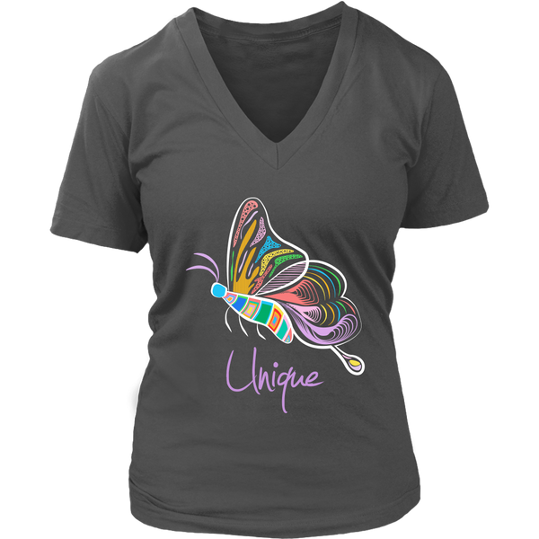 Cute Flying Butterfly Graphic Shirt - Unique Novelty T-Shirt - Womens Plus Size Up To 4X