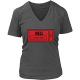 Ticket to Hell T-Shirt - Halloween T Shirt - Womens Plus Size up to 4X