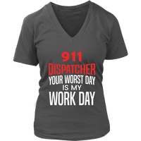 911 Dispatcher T-Shirt - Emergency Worker Tshirt - Funny Tee - Womens Plus Size Up To 4X