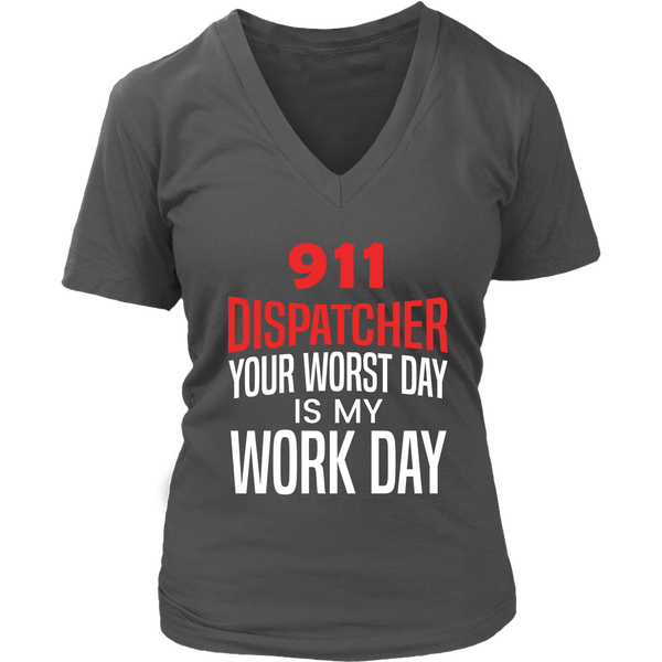 911 Dispatcher T-Shirt - Emergency Worker Tshirt - Funny Tee - Womens Plus Size Up To 4X