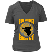 Bull Market Stocks Tshirt - Stock Exchange Trader T-Shirt - Womens Plus Size Up To 4X