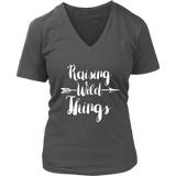 Raising Wild Things T-Shirt - Mom Novelty Shirt - Parenting Tshirt - Womens Plus Size Up To 4X