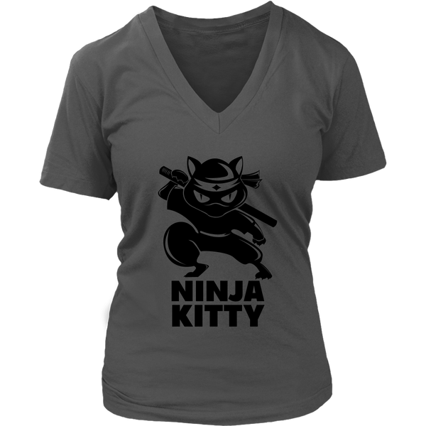 Cat Ninja T-Shirt - Cat Personalities Tee - Womens Plus Size up to 4X