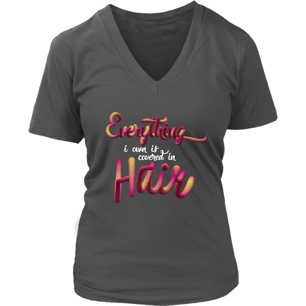 Everything Covered in Dog Hair Cat Hair T-Shirt - Womens Plus Size Up To 4X