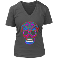 Mexican Skull Halloween Tshirt - Day of the Dead Celebration - Womens Plus Size up to 4X