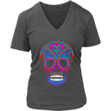 Mexican Skull Halloween Tshirt - Day of the Dead Celebration - Womens Plus Size up to 4X