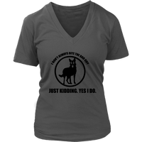 K9 Unit Funny Tshirt - Police Officer Dog Bite T-Shirt - Womens Plus Size Up To 4X