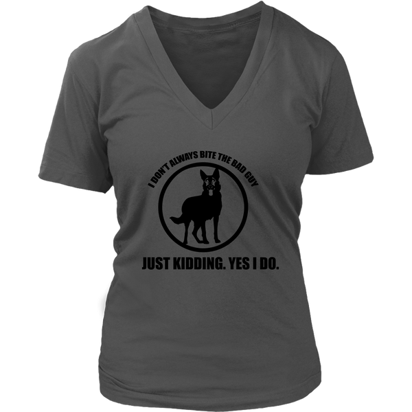 K9 Unit Funny Tshirt - Police Officer Dog Bite T-Shirt - Womens Plus Size Up To 4X