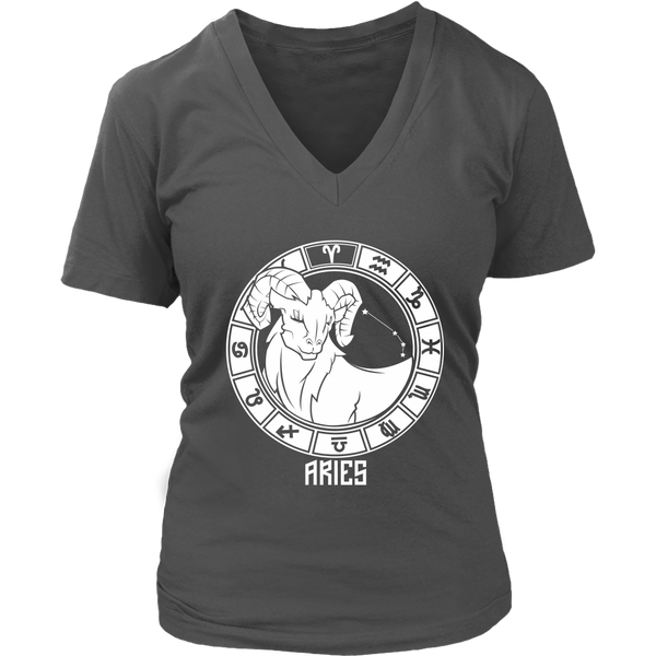 Aries Zodiac Sign T-Shirt - March & April Birthday Gift Tee - Womens Plus Size Up To 4X