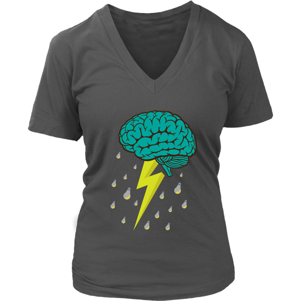 Brainstorming T-Shirt - Brainstorm Graphic Tee - Brain Storm - Womens Plus Size Up To 4X