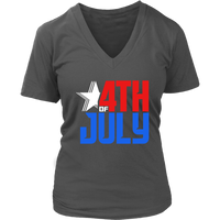 Patriotic Tshirt - 4th of July T-Shirt - Red White Blue T Shirt - Womens Plus Size Up To 4X