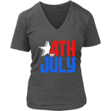 Patriotic Tshirt - 4th of July T-Shirt - Red White Blue T Shirt - Womens Plus Size Up To 4X