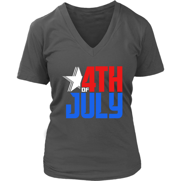 Patriotic Tshirt - 4th of July T-Shirt - Red White Blue T Shirt - Womens Plus Size Up To 4X