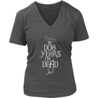 Dog Years T-Shirt - Old Dogs Birthday Tee - Womens Plus Size up to 4X