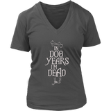 Dog Years T-Shirt - Old Dogs Birthday Tee - Womens Plus Size up to 4X