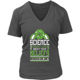 Atheist Scientist T-Shirt - Science Religious Beliefs Tee - Womens Plus Size Up To 4X