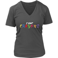 Crayons T-Shirt - Creative Tee - Funny Statement Tshirt - Womens Plus Size Up To 4X