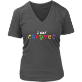 Crayons T-Shirt - Creative Tee - Funny Statement Tshirt - Womens Plus Size Up To 4X