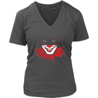 Halloween Clown T-Shirt - Scary Creepy Smiling Clown Tee Shirt - Frightening