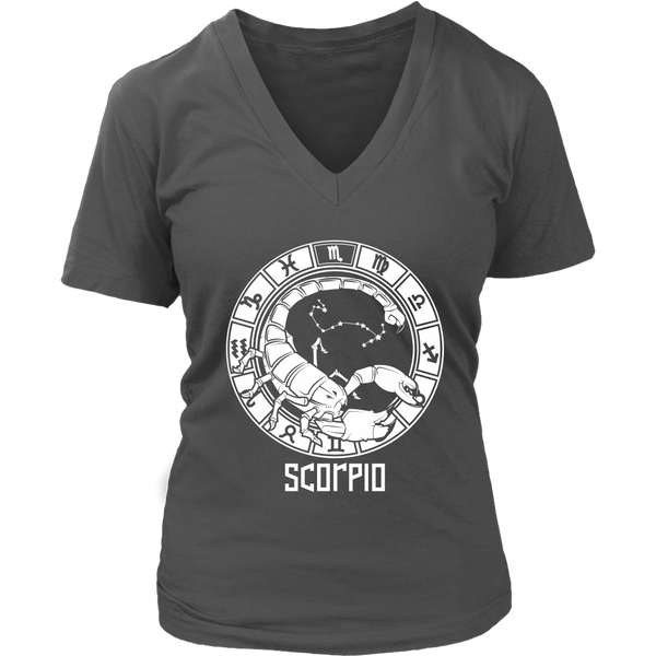 Scorpio Zodiac Sign T-Shirt October & November Birthday Gift Tee - Womens Plus Size Up To 4X