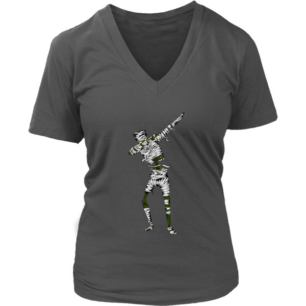 Dabbing Mummy T-Shirt - Halloween Funny Dab T Shirt - Womens Plus Size up to 4X