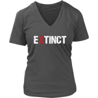 End Extinction Tee - Extinct T-Shirt - Animal Awareness - Womens Plus Size Up To 4X