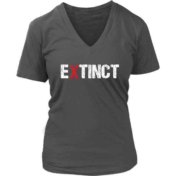 End Extinction Tee - Extinct T-Shirt - Animal Awareness - Womens Plus Size Up To 4X