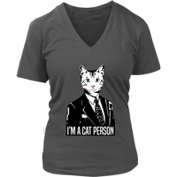 Cat Person - Cat Lover T-Shirt - Witty Graphic Tee - Cats - Womens Plus Size Up To 4X