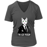 Cat Person - Cat Lover T-Shirt - Witty Graphic Tee - Cats - Womens Plus Size Up To 4X