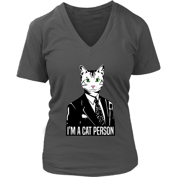 Cat Person - Cat Lover T-Shirt - Witty Graphic Tee - Cats - Womens Plus Size Up To 4X