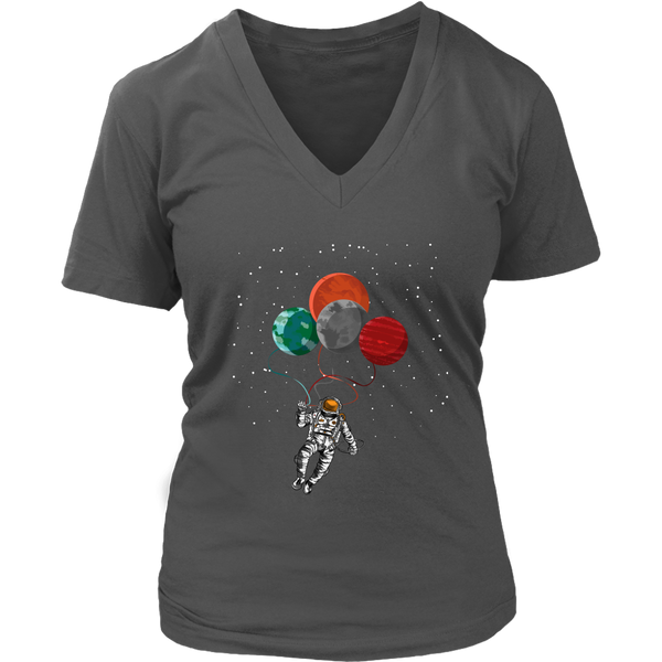 Astronaut Graphic T-Shirt - Space Tshirt - Planets Tee Shirt - Womens Plus Size Up To 4X