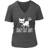 Crazy Cat Lady Graphic Shirt - Cute Kitty TShirt - Cat Mom - Womens Plus Size Up To 4X