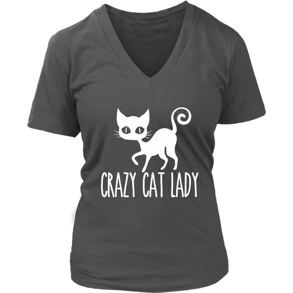 Crazy Cat Lady Graphic Shirt - Cute Kitty TShirt - Cat Mom - Womens Plus Size Up To 4X