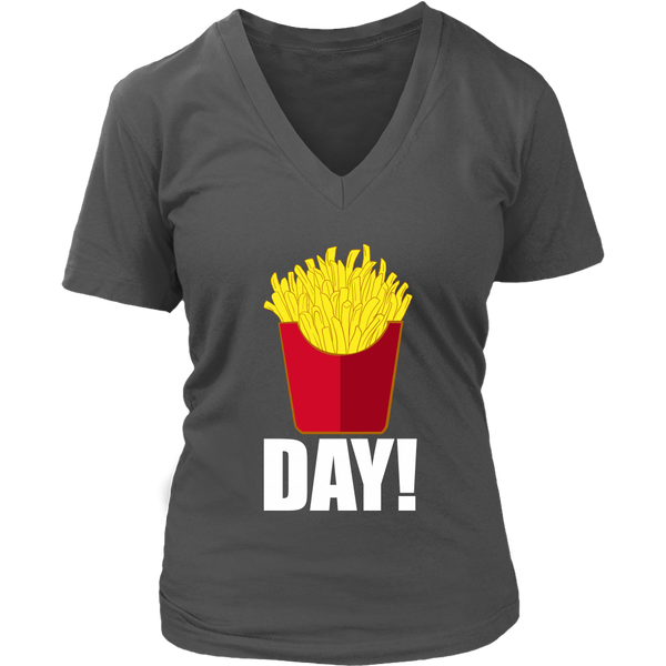 French Fries Day T-Shirt - Friday - Fast Food Party Tshirt - Womens Plus Size up to 4X